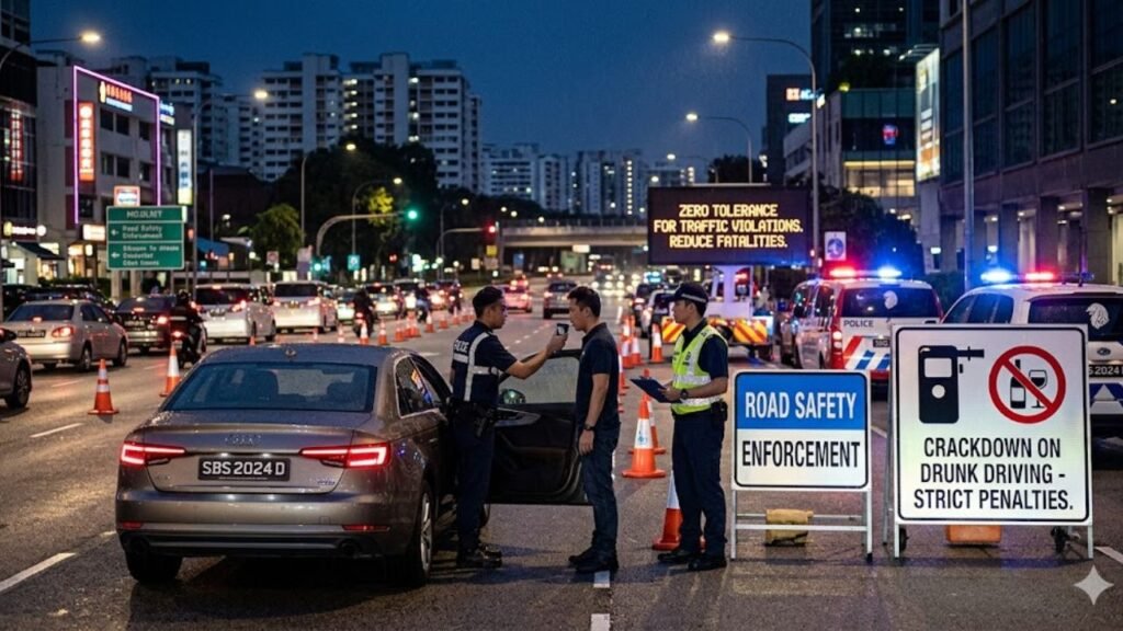 Singapore Cracks Down on Drunk Driving and Traffic Violations After Surge in Fatalities